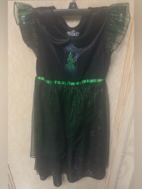 Wicked's Elphaba Toddler Girls Fantasy Gown Size 5T Universal Studios‎ Costume